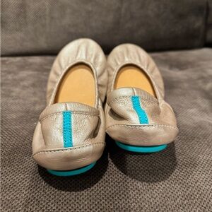 Tieks Metallic Light Gold Ballet Flats Size 9